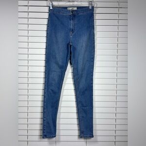 TopShot Moto Jeans Womens 28 Joni Skinny High Rise Light Wash Casual Denim